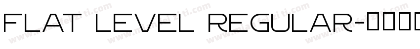 Flat Level Regular字体转换